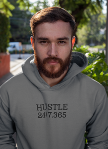 Hustle Harder Charcoal Hoodie